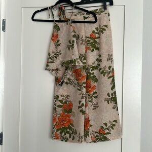 Pretty Little Thing Halter and Cropped Wide Leg Coord Set